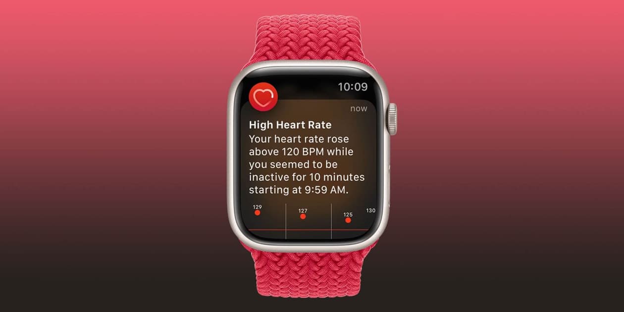apple watch heart rate notification settings